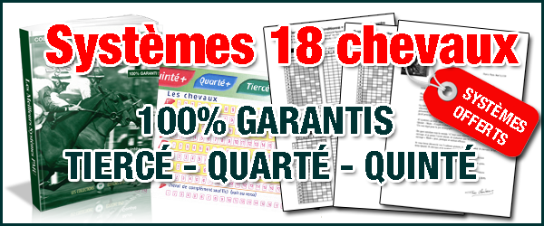 systeme quinte 18 chevaux cadeau gratuit