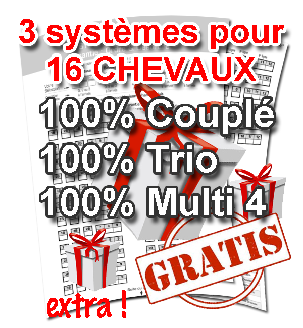 Vos cadeaux gratuits 16 chevaux couple trio multi seront joints  votre commande