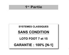 Premier chapitre : systmes sans condition