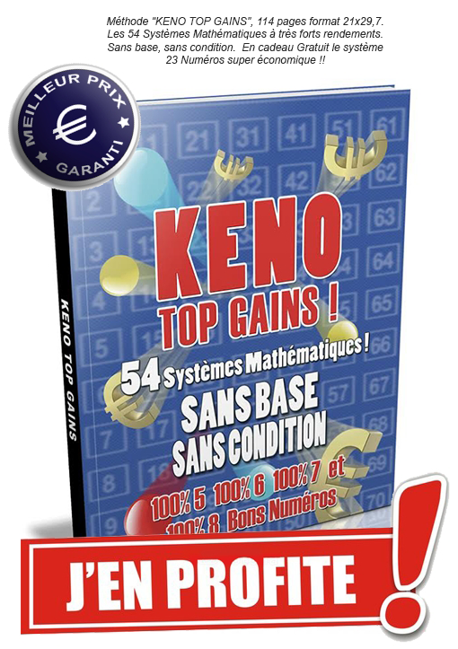 découvrir pourquoi KENO TOP GAINS