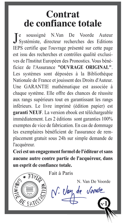 Les outils que vous recevrez sont certifiés originaux par l'éditeur les Editions IEPS