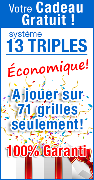 Avec l'achat de la mthode XPremium vous recevrez ce magnifique 13 Triples