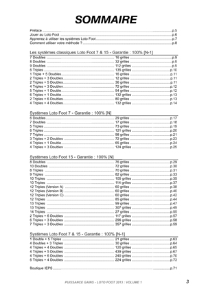 puissance gains 42 systemes garantis loto foot