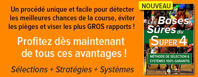 Détectez les bases de vos paris et du Super4