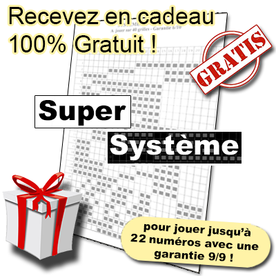 Vous recevrez avec la méthode KENO GAGNANT A VIE N°2, ce merveilleux systèmes 20 numéros !