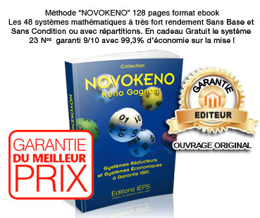 Collection NOVOKENO Keno Gagnant, 128 pages à découvrir vite !