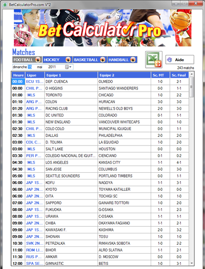 betcalculator pro resultats cote et matchs