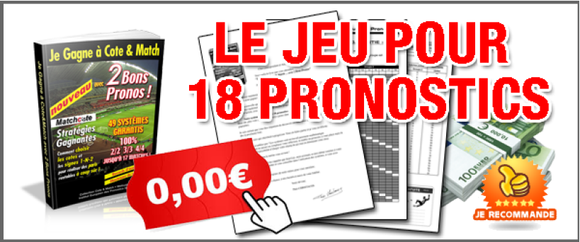 Le jeu pour 18 pronostics