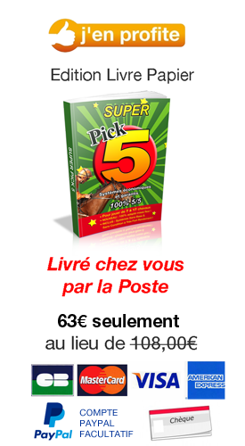 Oui, je commande la version papier de Super Pick5, elle me sera livre par courrier